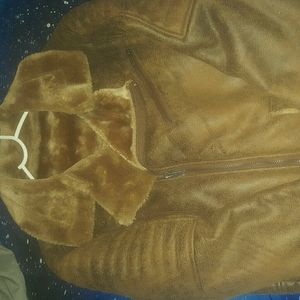Vintage brown shearling like jacket